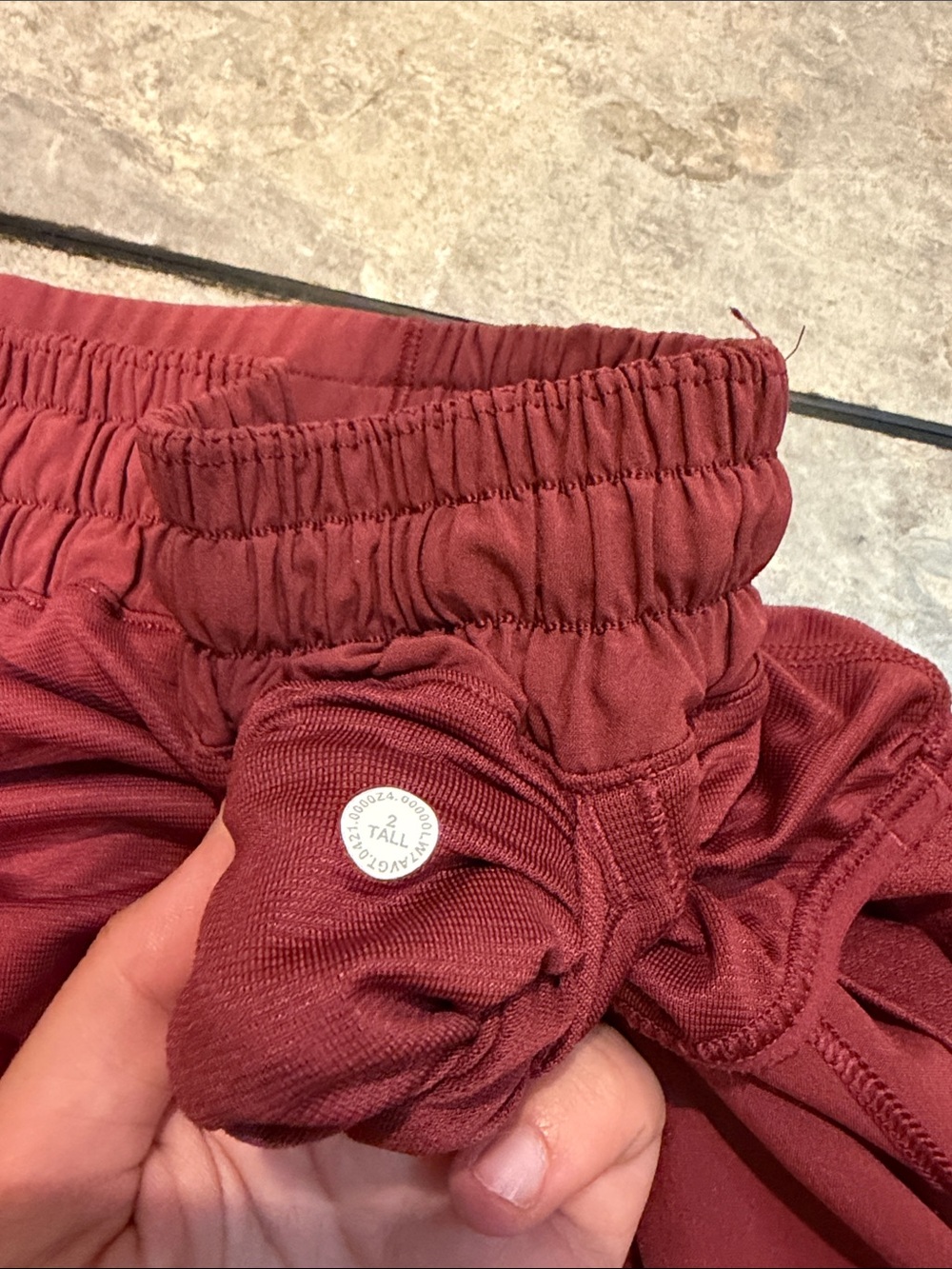 Lululemon Women's Maroon Athletic Shorts - Picture 5 of 10
